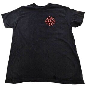Fourties‎ Shirt Mens Large Black Red Double Sided Graphic Short Sleeve Skate Tee